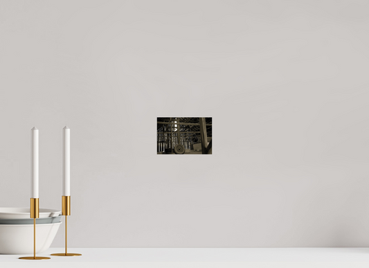 inside of an 1920s barn