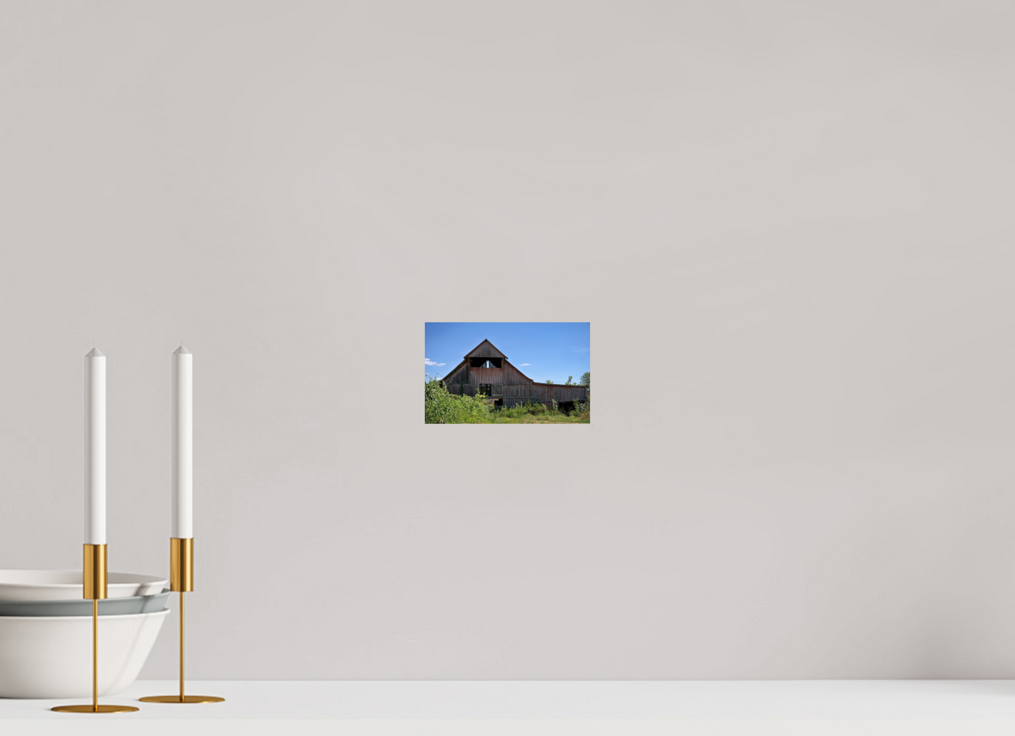 1920s barn with color